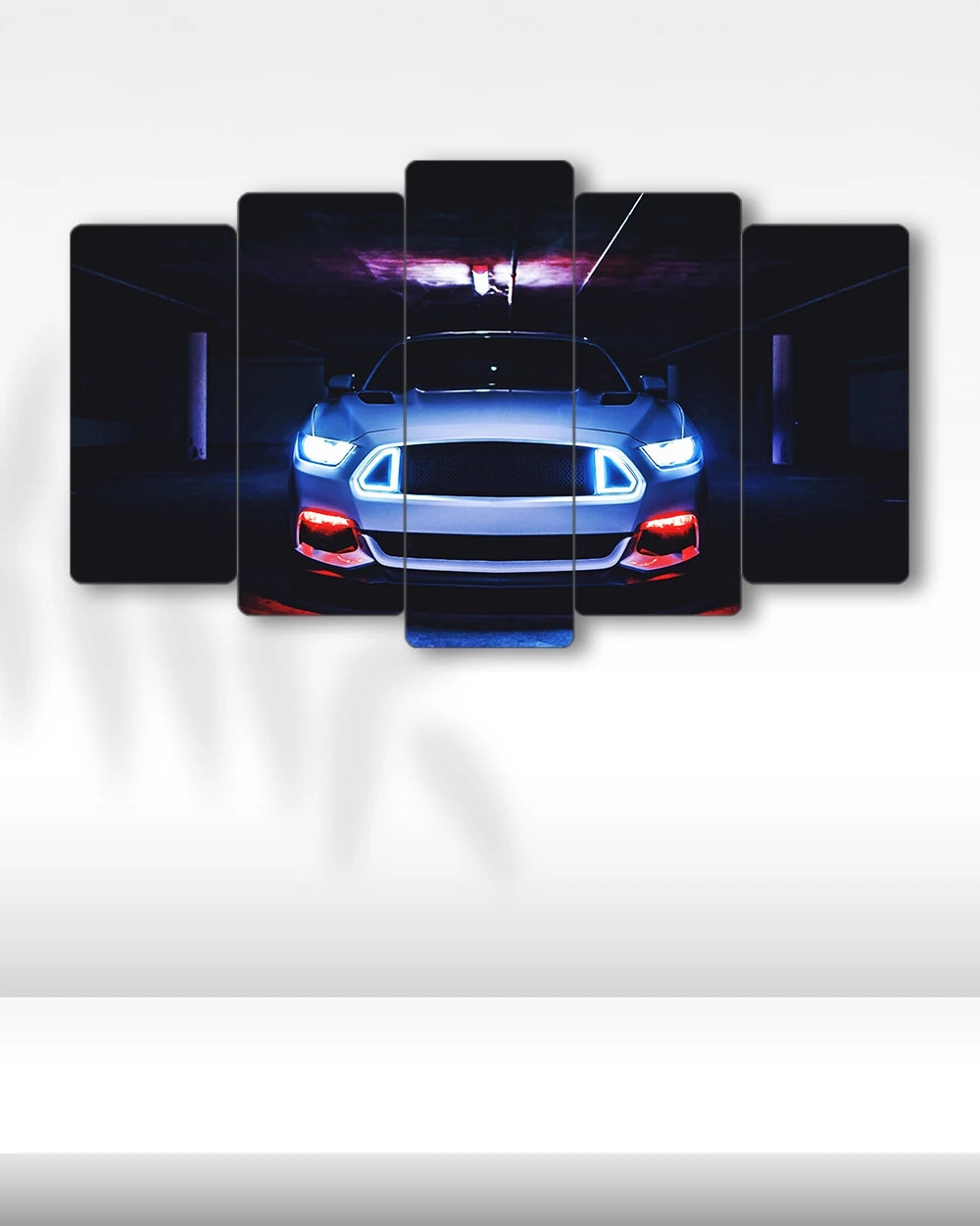 Ford Mustang GT - 5 Parçalı Araba Tablo