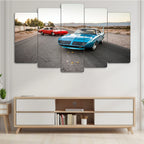 Plymouth Superbird & Dodge Charger Daytona - 5 Parçalı Araba Tablo