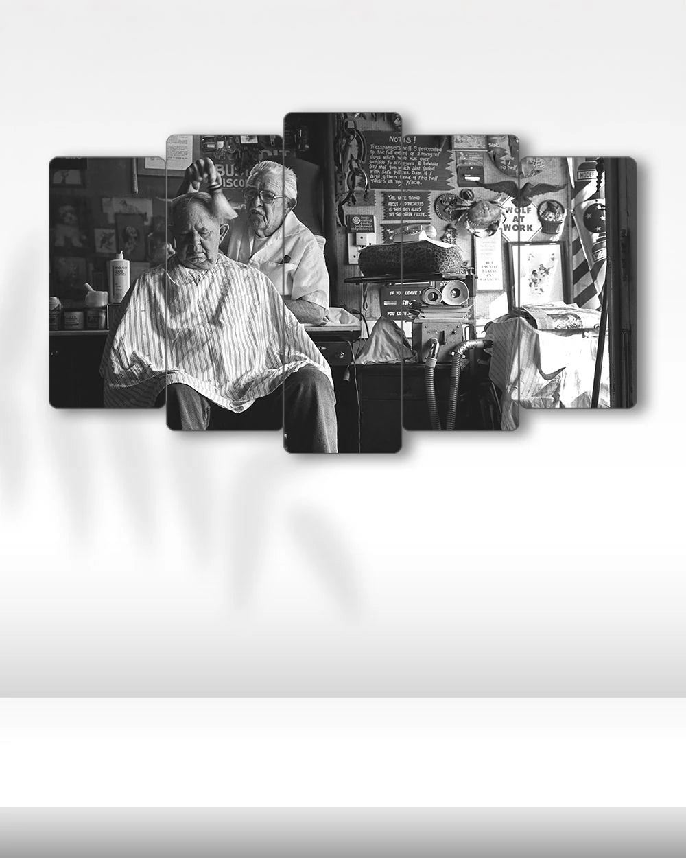 Bir Tıraş, Bir Hayat - 5 Parçalı Berber Tablo