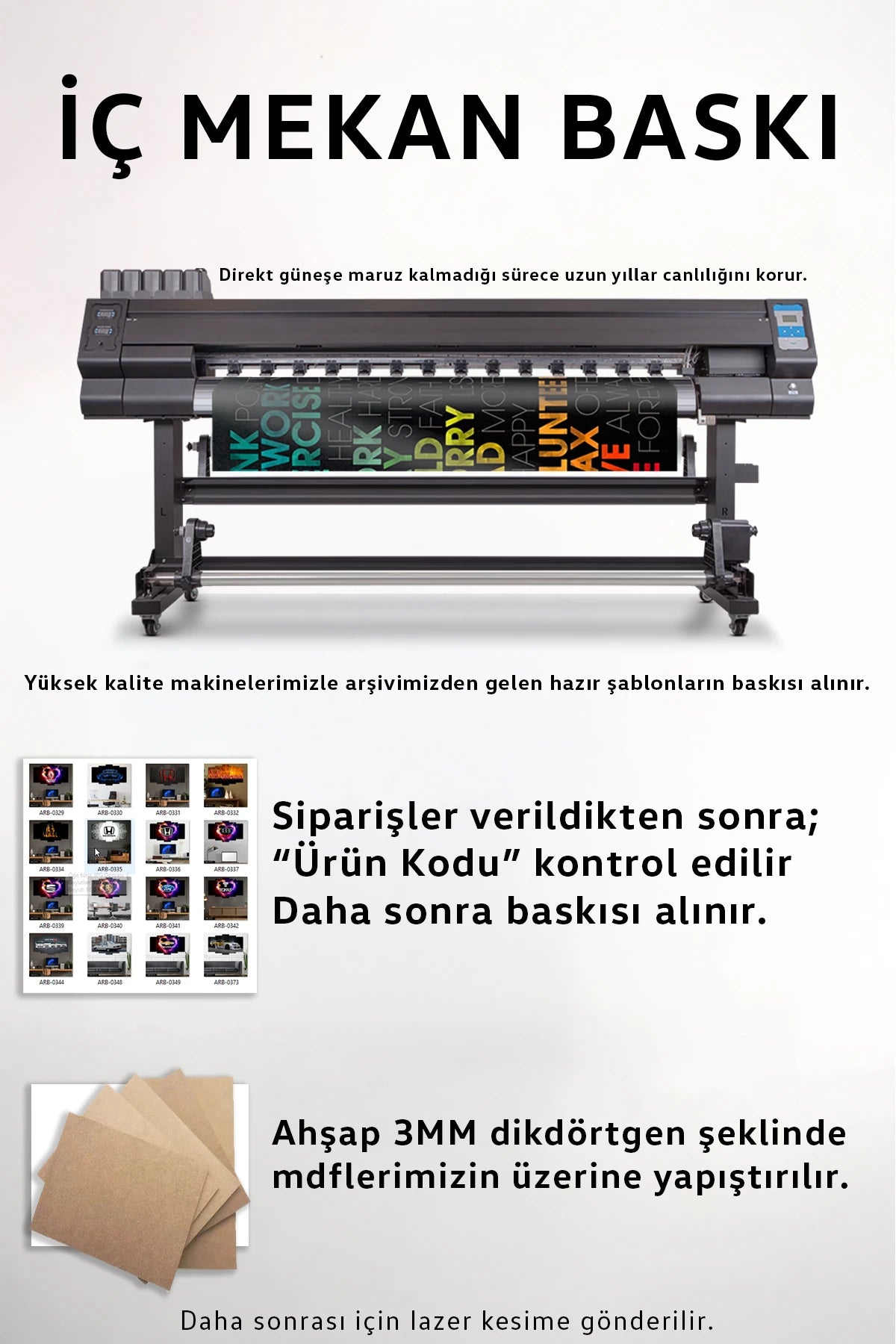 Rabbim İlmimi Artır - 5 Parçalı Dini Tablo