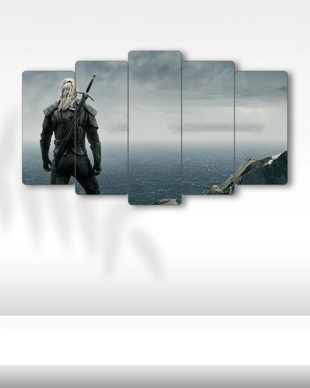 The Witcher, Geralt Deniz Kenarı - 5 Parçalı Tablo