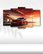 BMW M4 Coupe - 5 Parçalı Araba Tablo
