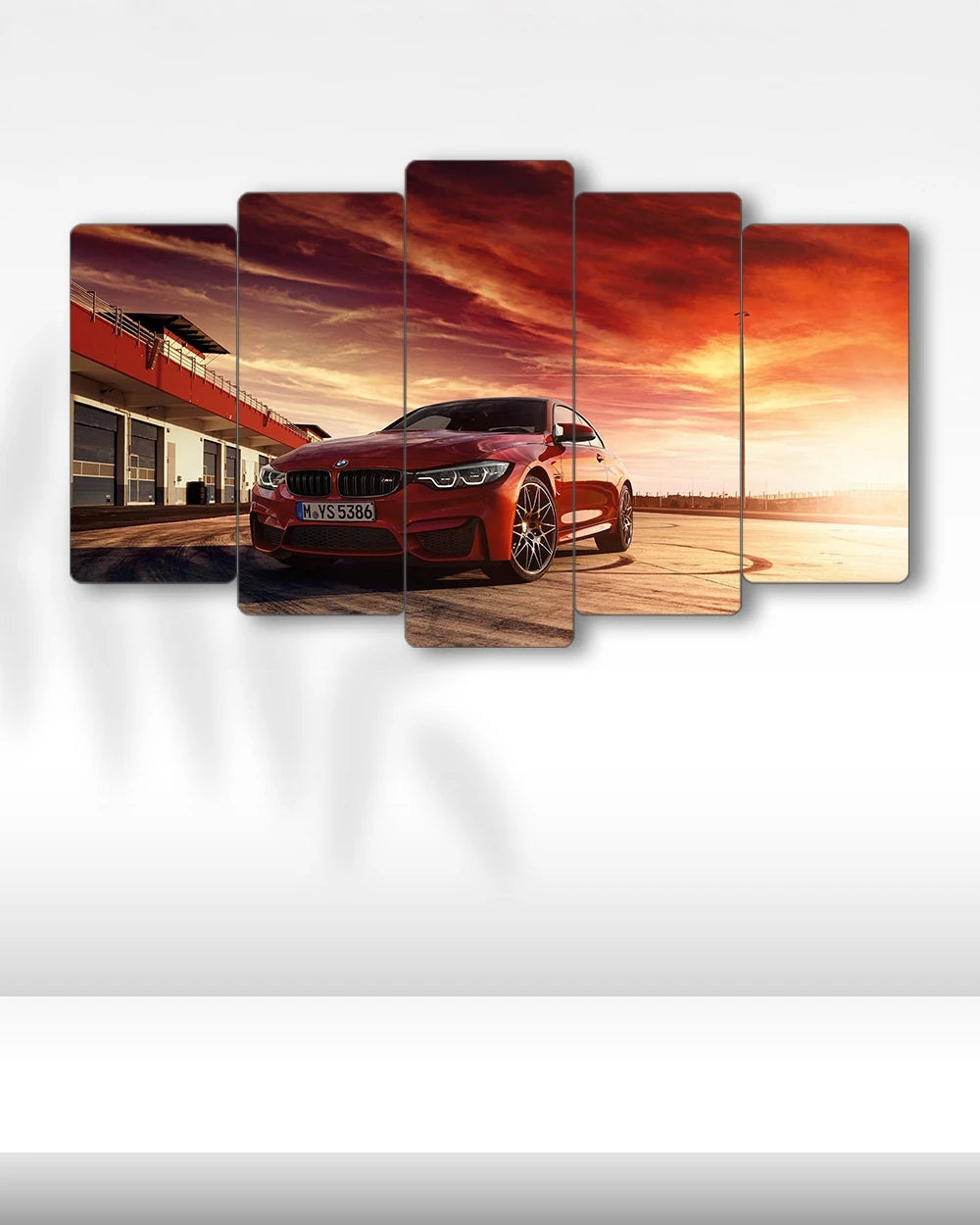 BMW M4 Coupe - 5 Parçalı Araba Tablo