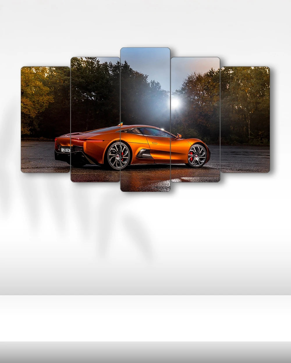 Jaguar C-X75 Hypercar - 5 Parçalı Araba Tablo