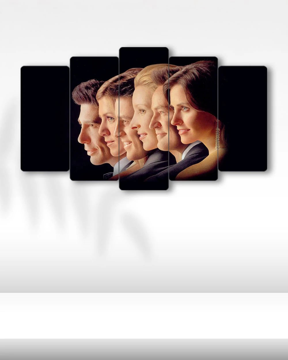 Friends, İkonik Kadro Portresi - 5 Parçalı Tablo