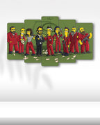 La Casa de Papel, Simpsons Versiyonu - 5 Parçalı Tablo