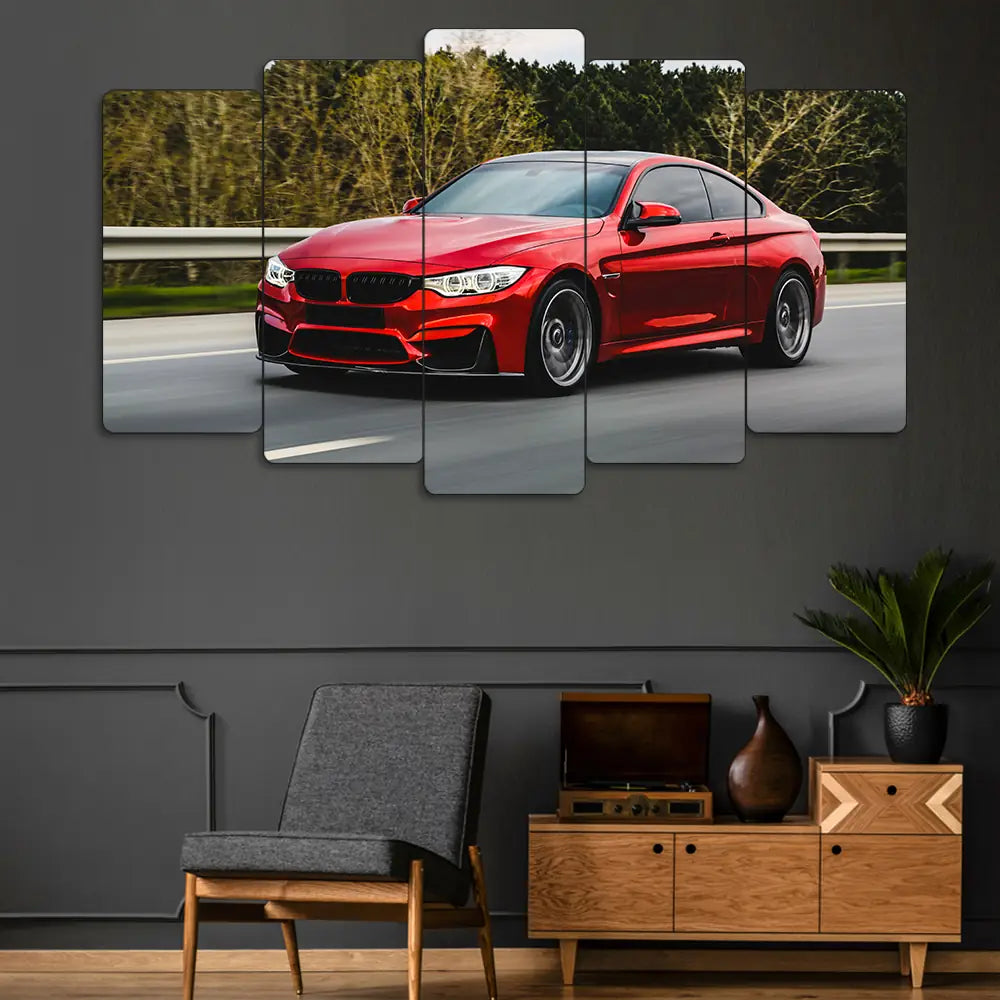 BMW M4 F82 Coupe - 5 Parçalı Araba Tablo