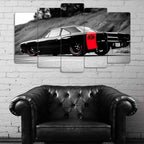Plymouth Road Runner HEMI - 5 Parçalı Araba Tablo