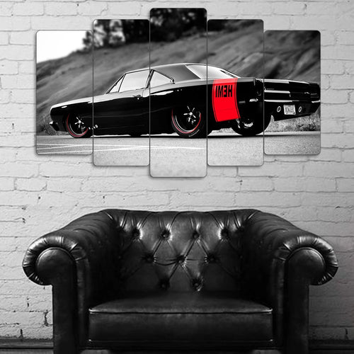 Plymouth Road Runner HEMI - 5 Parçalı Araba Tablo