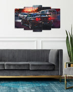 Nissan Skyline GT-R R34 - 5 Parçalı Araba Tablo