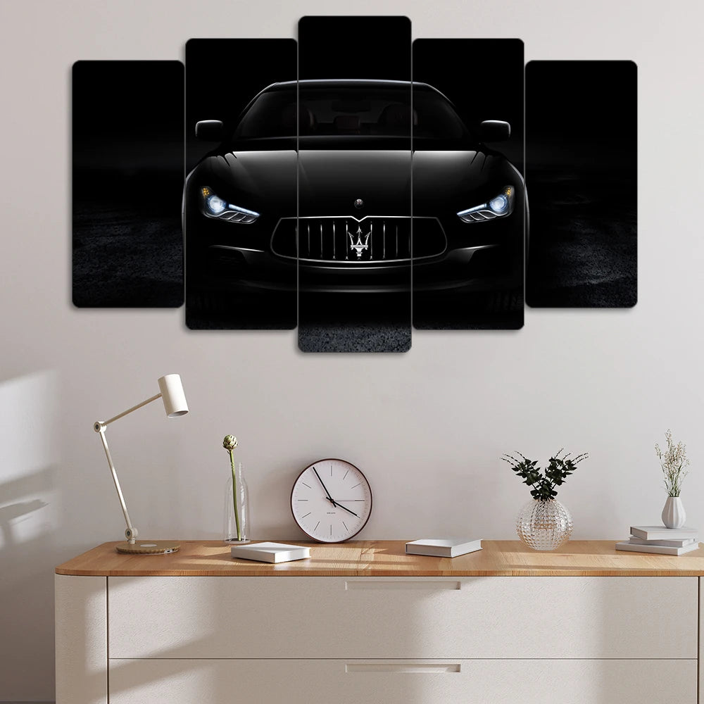 Maserati Ghibli - 5 Parçalı Araba Tablo