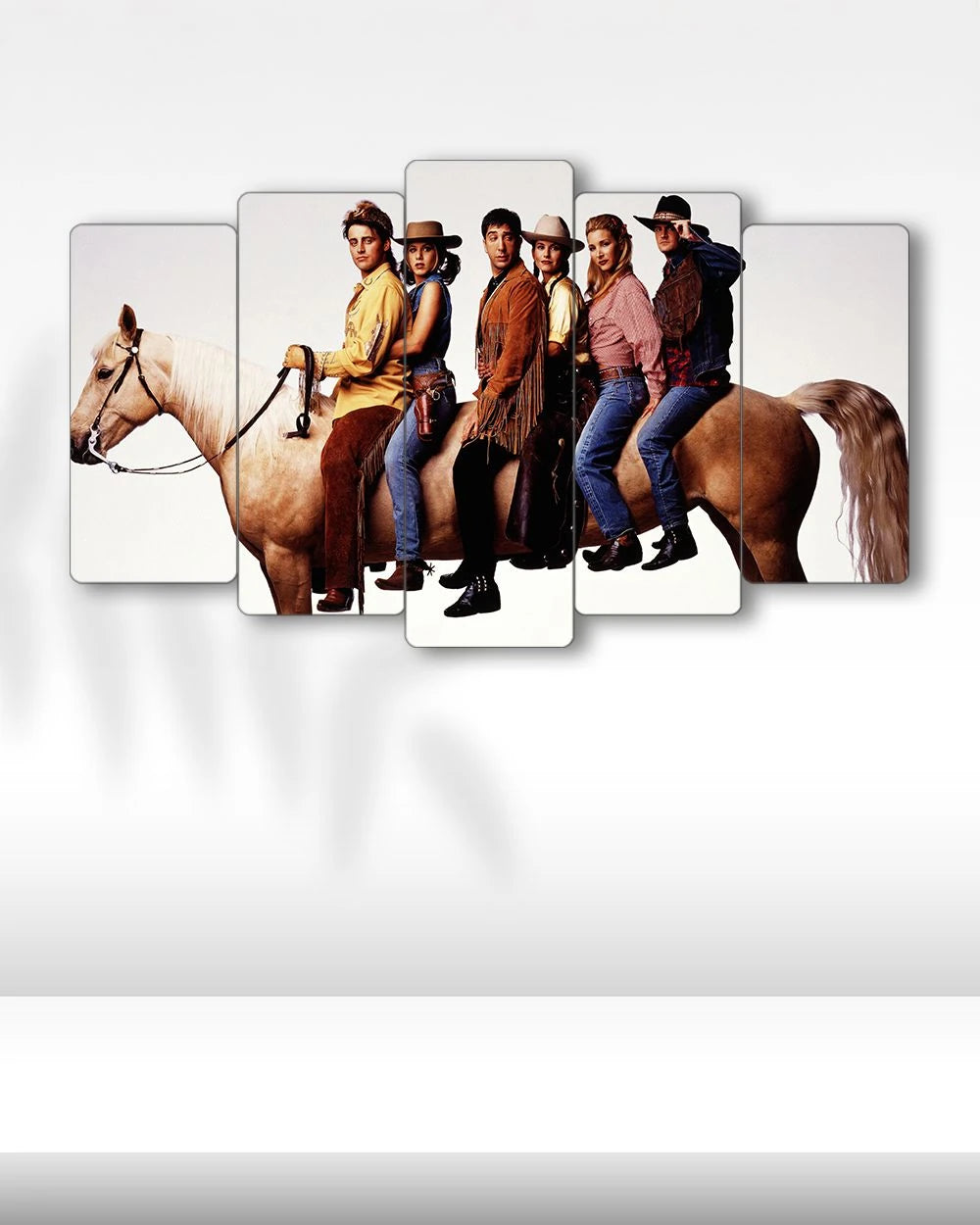 Friends, Kovboy Temalı Poster - 5 Parçalı Tablo