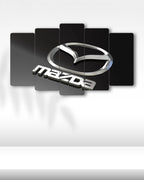 Mazda Logo - 5 Parçalı Araba Tablo