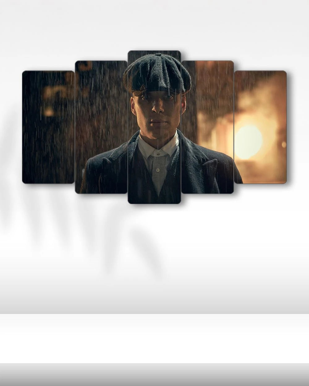 Peaky Blinders, Yağmur Altında Thomas Shelby - 5 Parçalı Tablo
