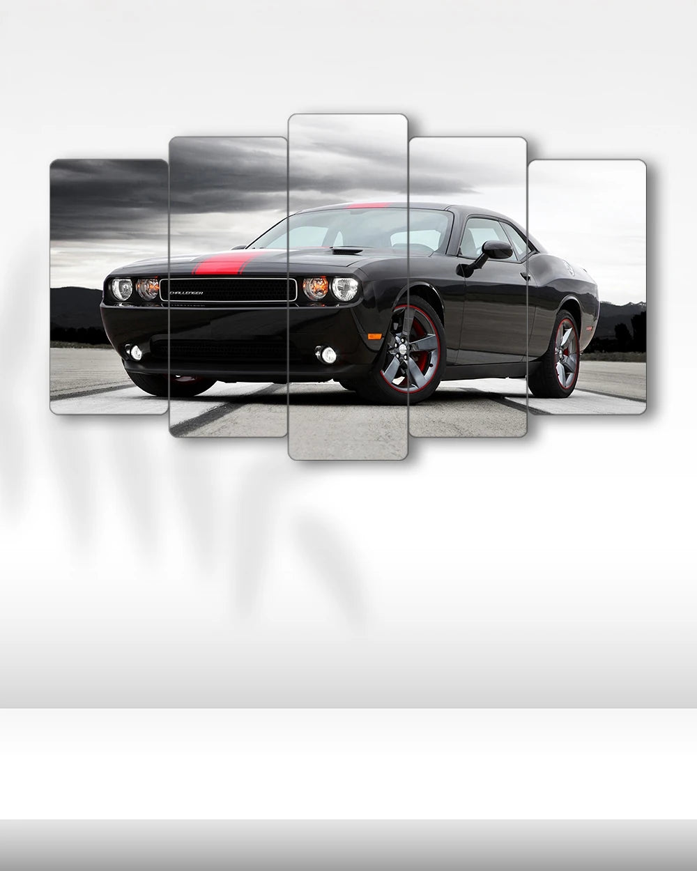 Dodge Challenger R/T - 5 Parçalı Araba Tablo