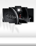 Audi Logo Ön Konsol - 5 Parçalı Araba Tablo