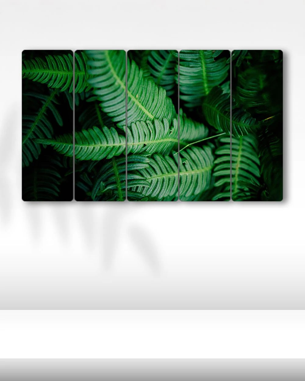 Yeşil Yapraklar, Botanik, Tropikal - 5 Parçalı Tablo