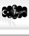 Atatürk ve Ay Yıldız - 5 Parçalı Tablo