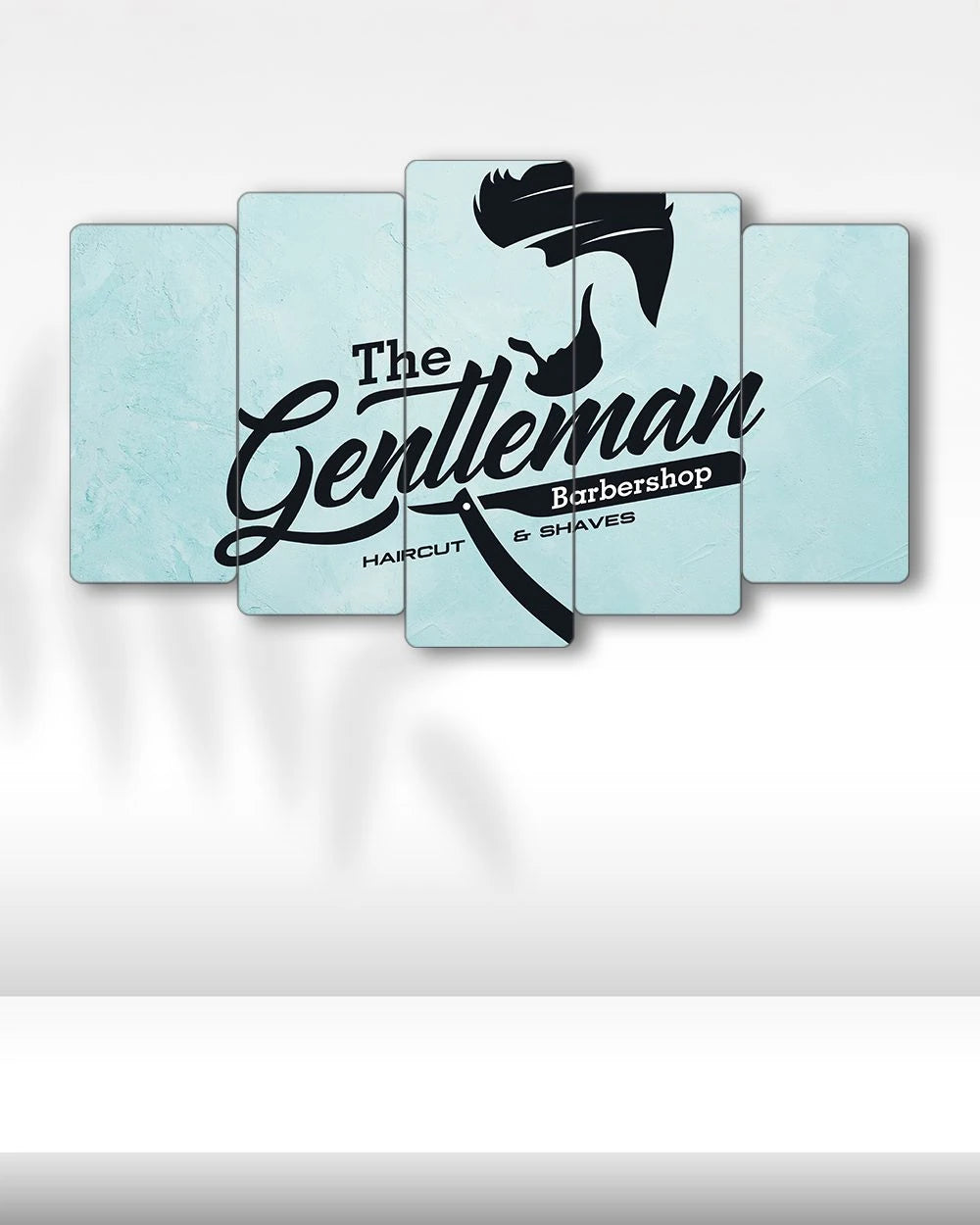 Gentleman Stili - 5 Parçalı Berber Tablo