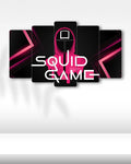 Squid Game, Kare Maskeli Görevli - 5 Parçalı Tablo