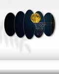 Basket Potasında Dolunay - 5 Parçalı Tablo