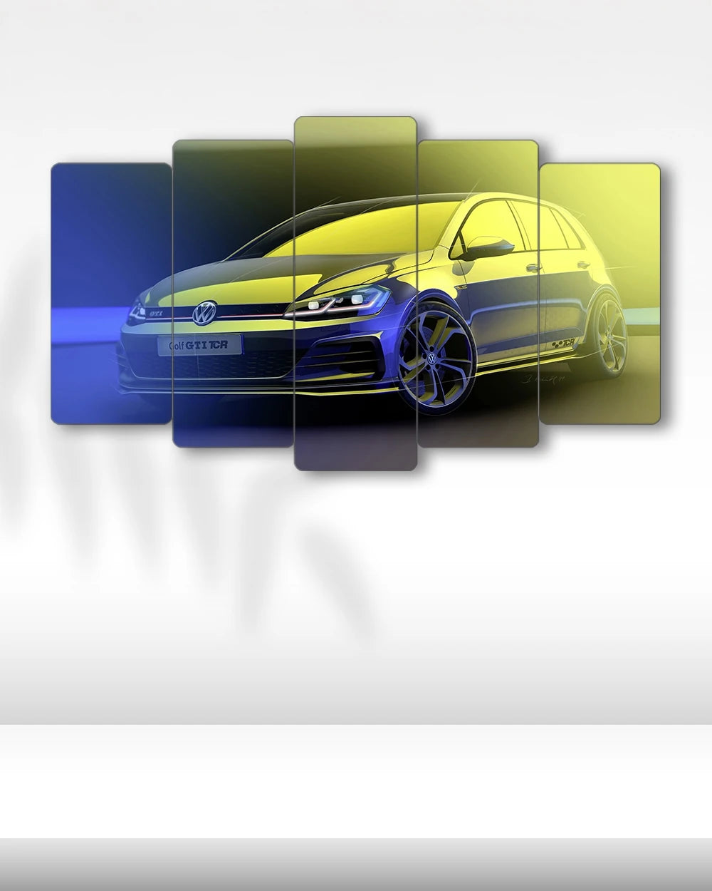 Volkswagen Golf GTI TCR 2019 - 5 Parçalı Araba Tablo