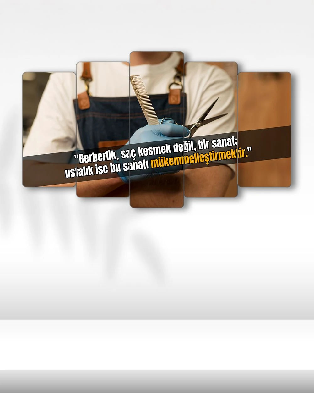 Berberlik Bir Sanat - 5 Parçalı Berber Tablo