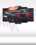 Nissan Skyline GT-R R34 - 5 Parçalı Araba Tablo