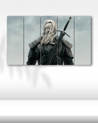 The Witcher, Geralt Sırt Görünümü - 5 Parçalı Tablo