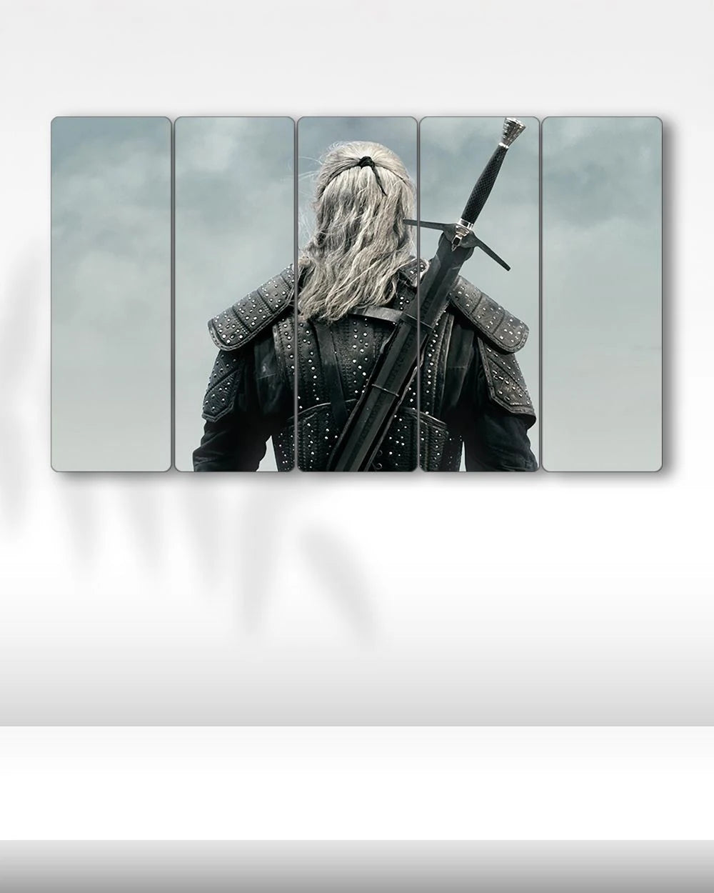 The Witcher, Geralt Sırt Görünümü - 5 Parçalı Tablo
