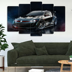 Volkswagen Golf GTI Vision - 5 Parçalı Araba Tablo