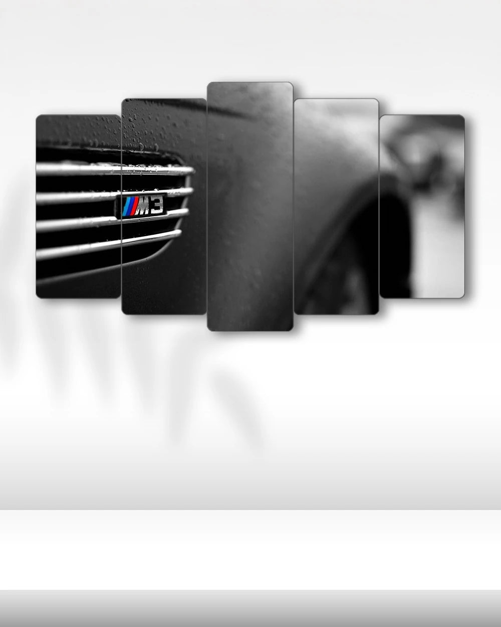 BMW M3 Badge - 5 Parçalı Araba Tablo