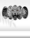 Öfkeli Leopar - 5 Parçalı Tablo