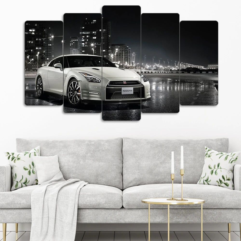 Nissan GT-R R35 - 5 Parçalı Araba Tablo