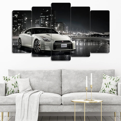 Nissan GT-R R35 - 5 Parçalı Araba Tablo