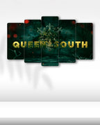 Queen of the South, Logo Yeşil - 5 Parçalı Tablo