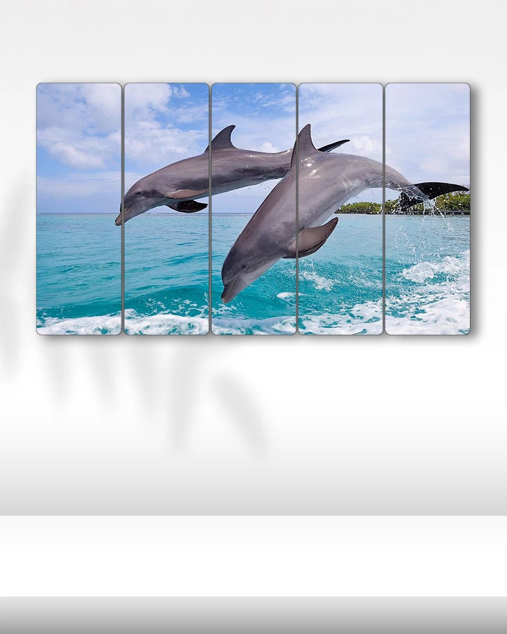 Yunuslar, Deniz, Sıçrama - 5 Parçalı Tablo