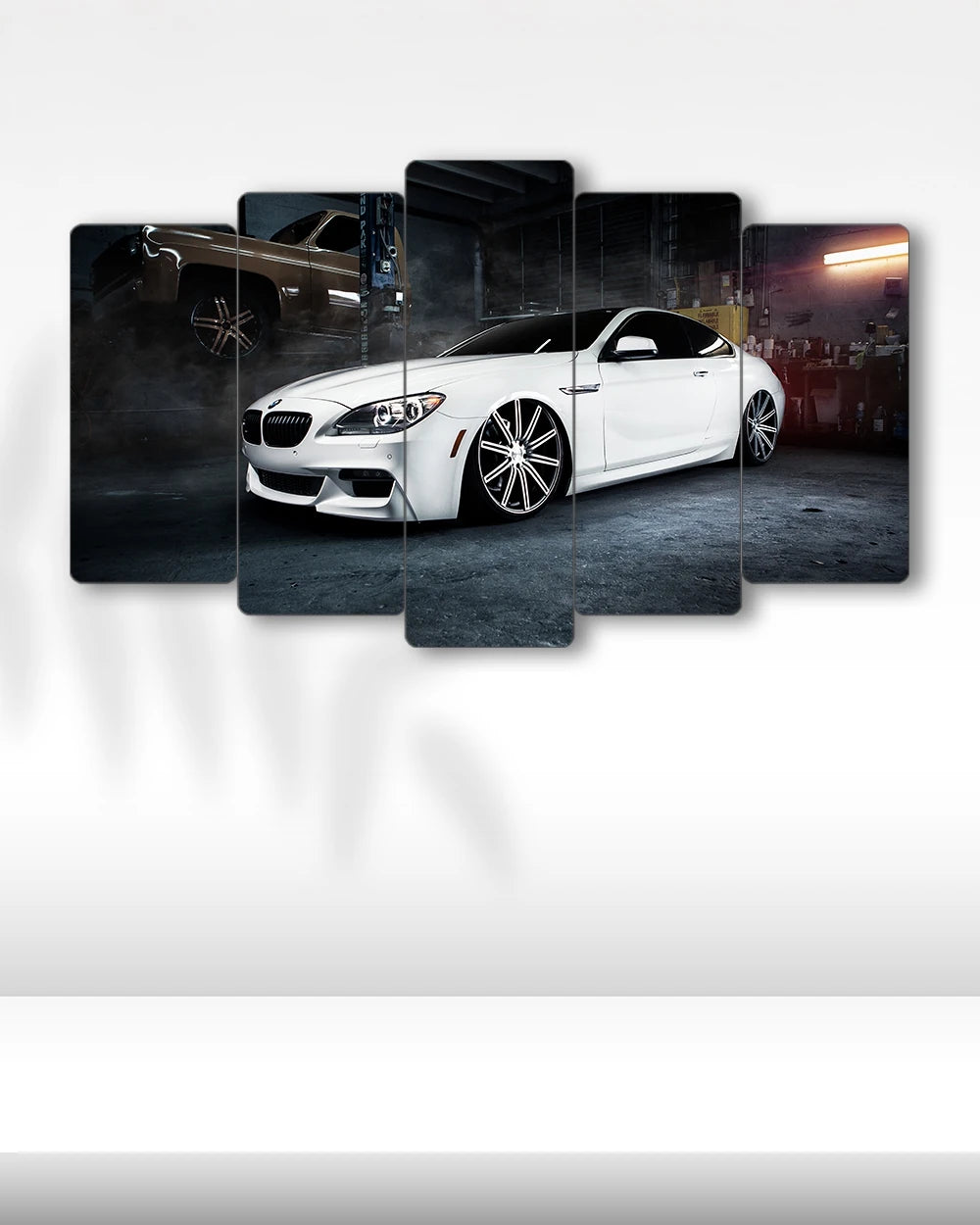 BMW 640i (F13) White Edition - 5 Parçalı Araba Tablo