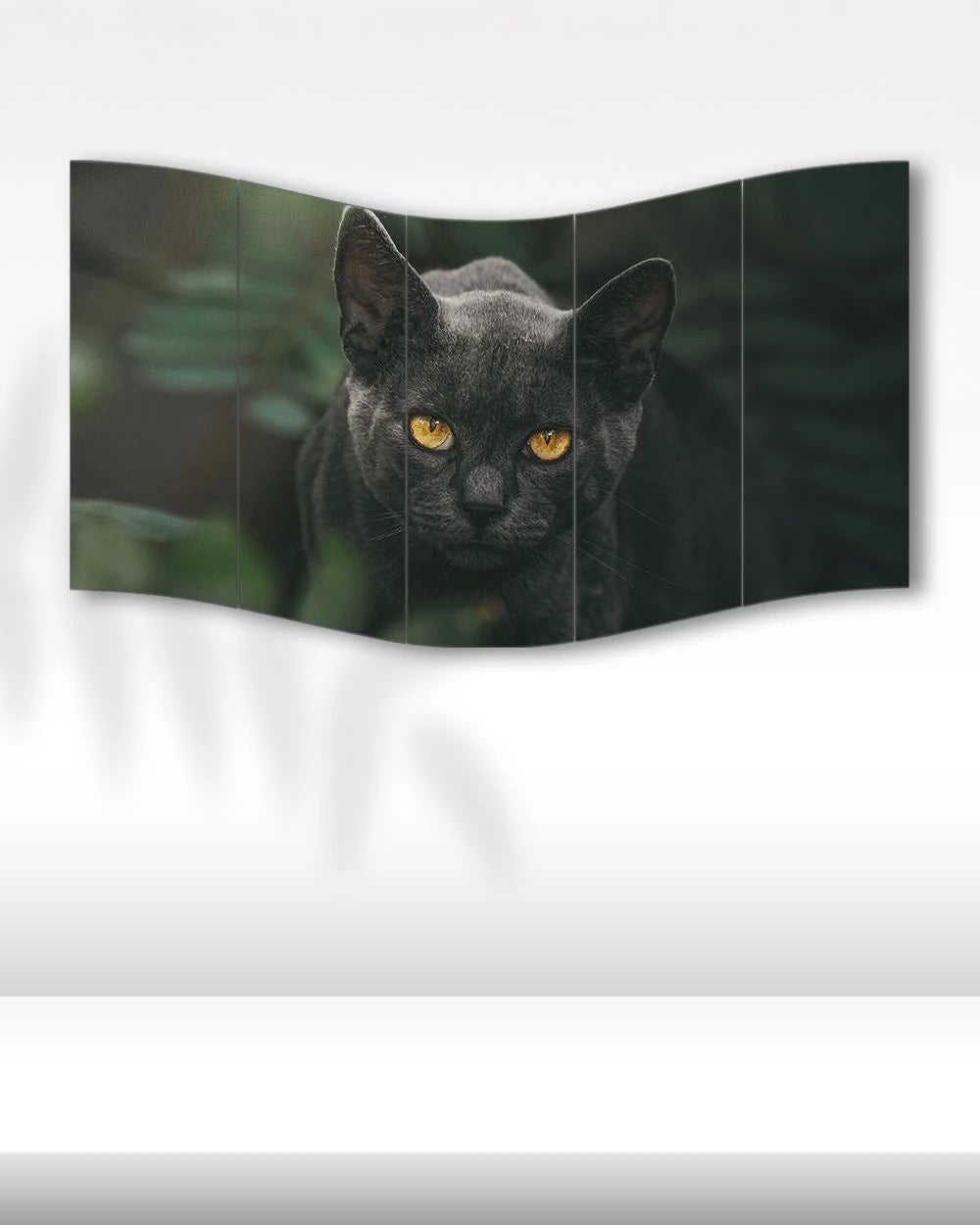 British Shorthair Kedi Portresi - 5 Parçalı Tablo