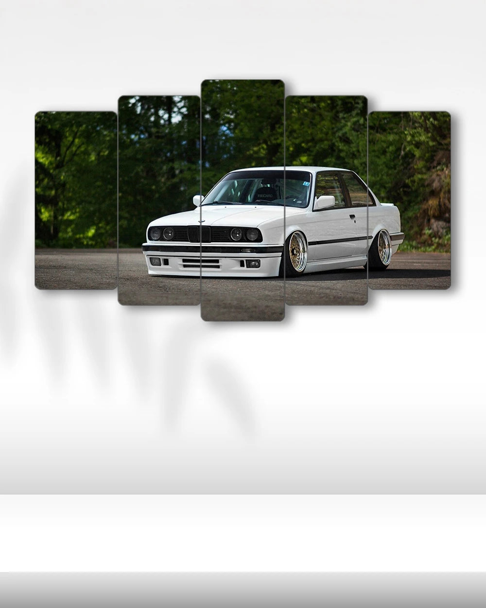 BMW E30 Coupe - 5 Parçalı Araba Tablo