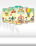 Lunapark, Gökkuşağı - 5 Parçalı Tablo