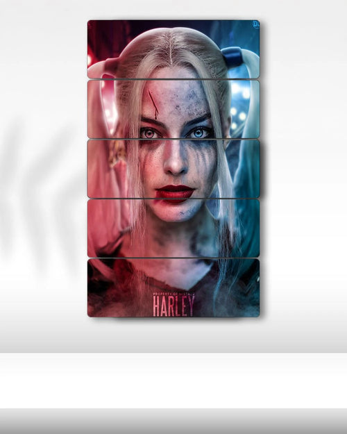 Harley Quinn, Çılgın Güzellik - 5 Parçalı Tablo