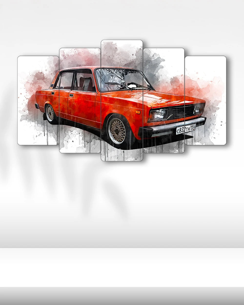 Lada VAZ 2107 Classic - 5 Parçalı Araba Tablo