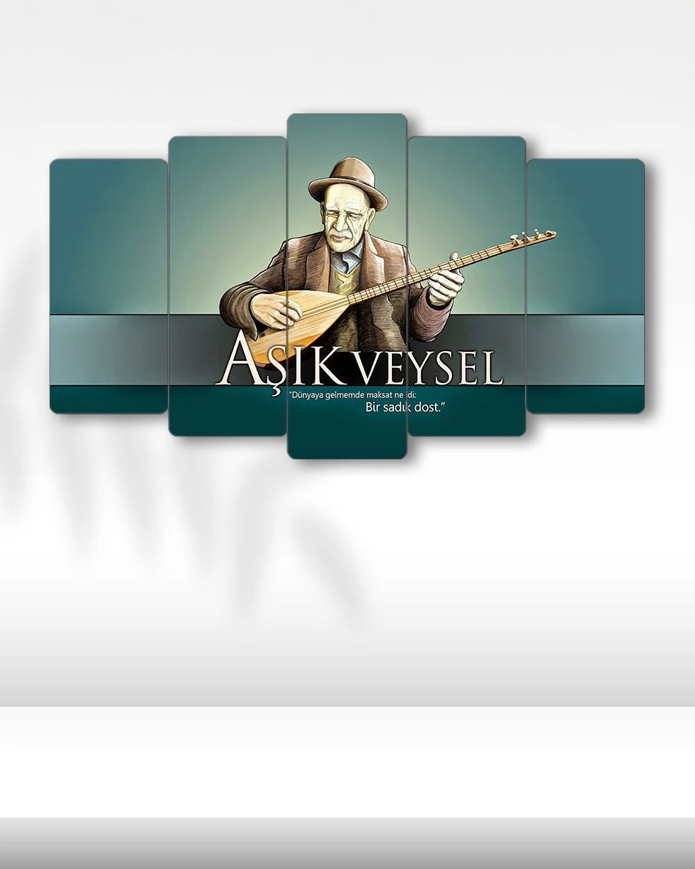 Aşık Veysel, Bir Sadık Dost - 5 Parçalı Tablo