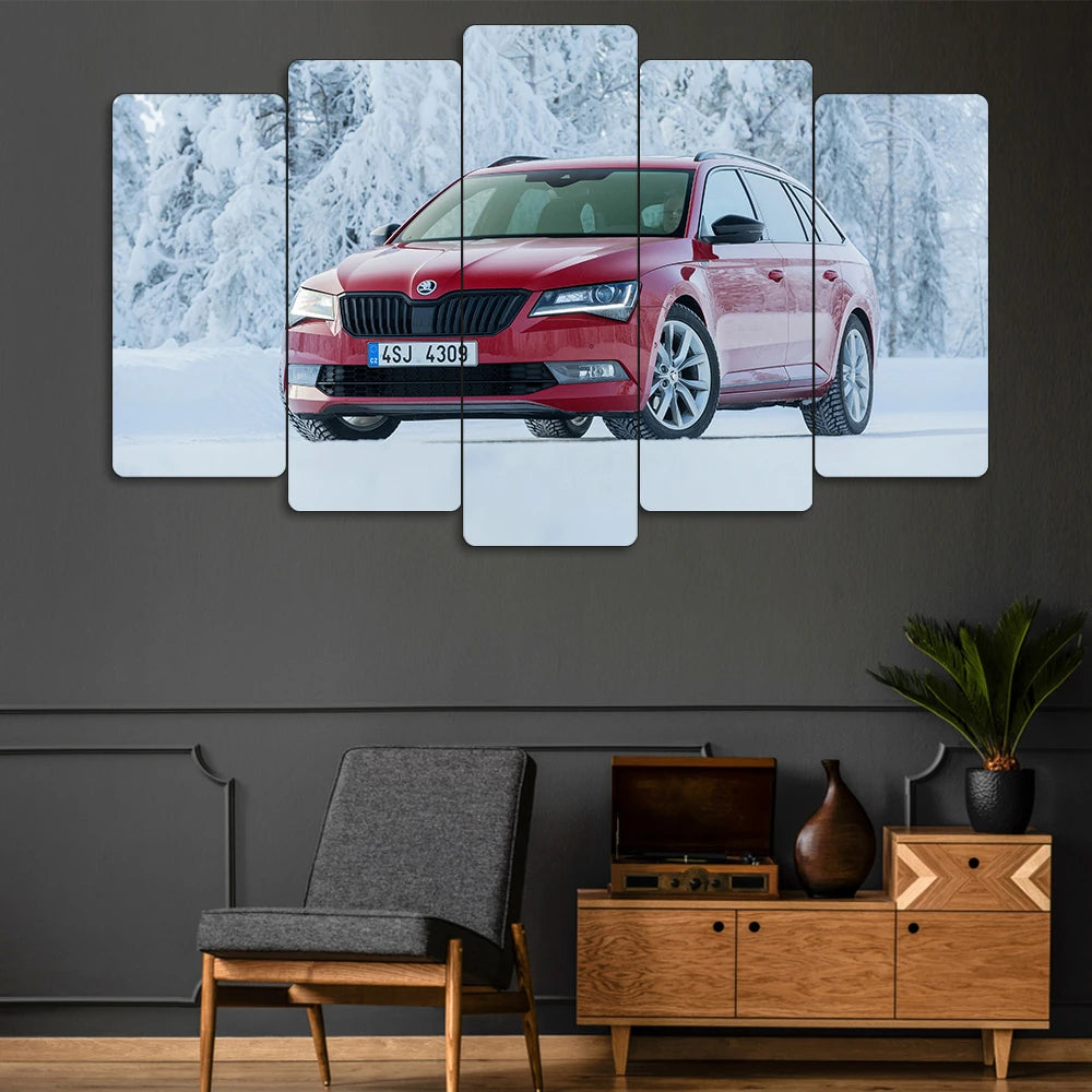 Skoda Superb III Combi - 5 Parçalı Araba Tablo