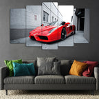 Ferrari Enzo - 5 Parçalı Araba Tablo