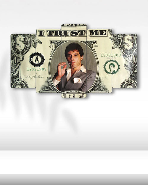 Scarface, Dollar Trust Me - 5 Parçalı Tablo