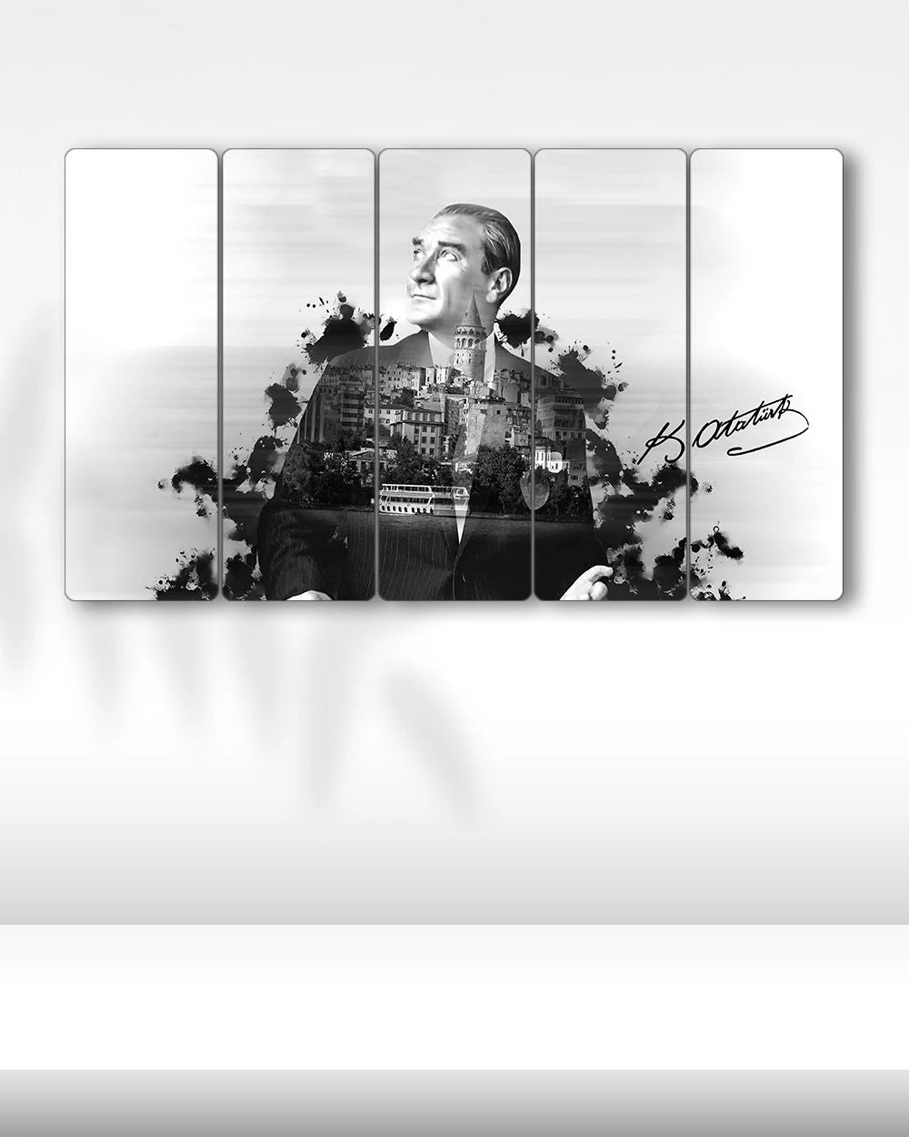 Mustafa Kemal Atatürk, İstanbul Tasarım - 5 Parçalı Tablo