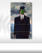 The Son Of Man, René Magritte - 5 Parçalı Tablo