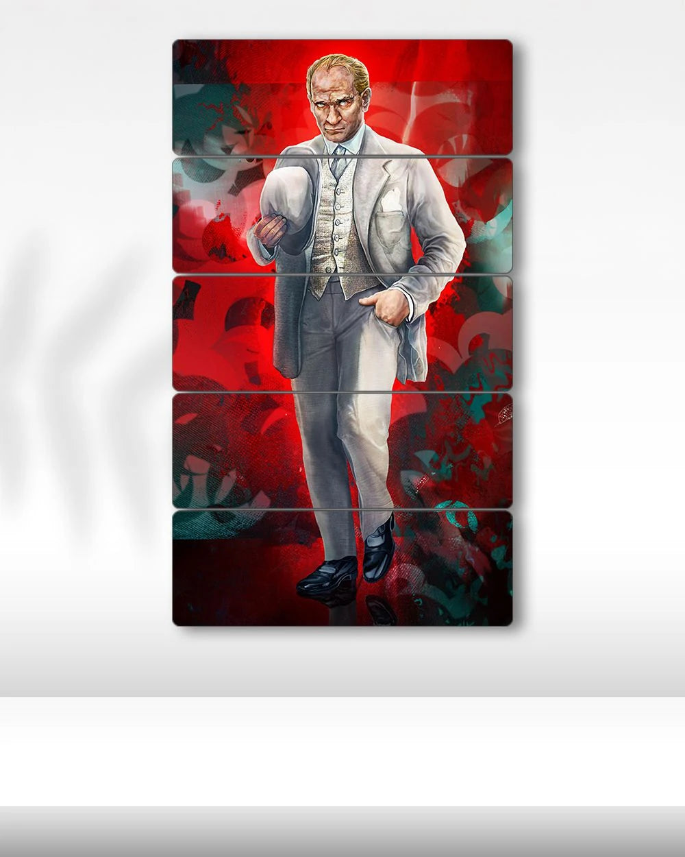 Ulu Önder Mustafa Kemal Atatürk - 5 Parçalı Tablo
